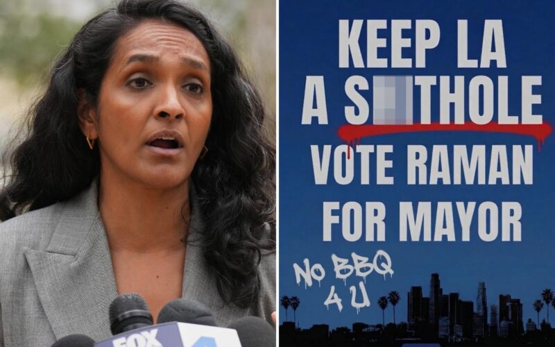 LA Councilwoman Nithya Raman Mocked With ‘No BBQ’ Flyers at Home