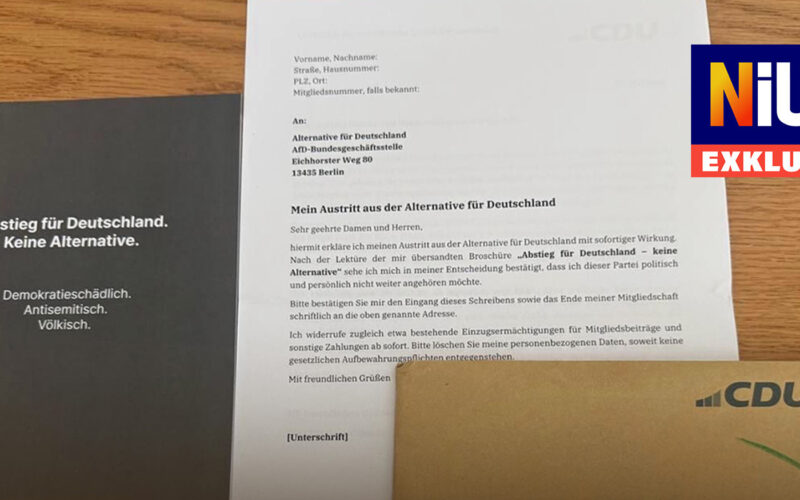 CDU Sends Pre-Written Resignation Letters to All AfD Lawmakers