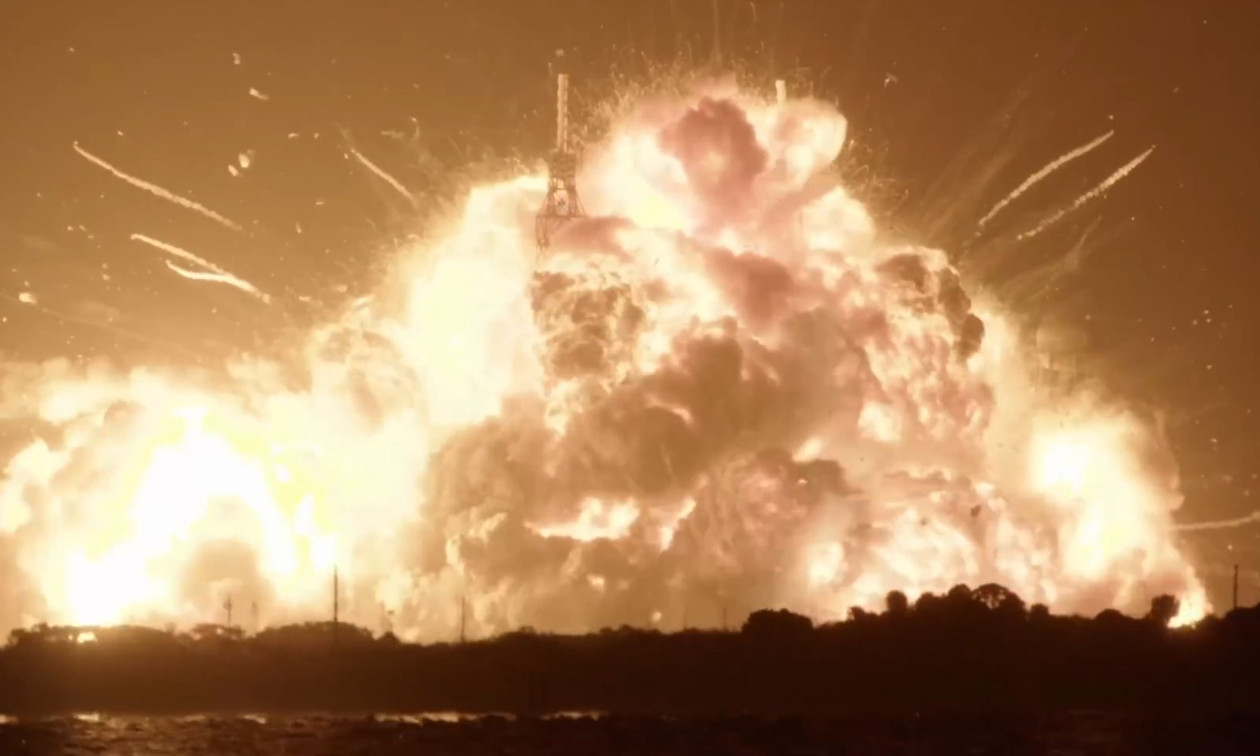 Video of rocket explosion during test at Cape Canaveral