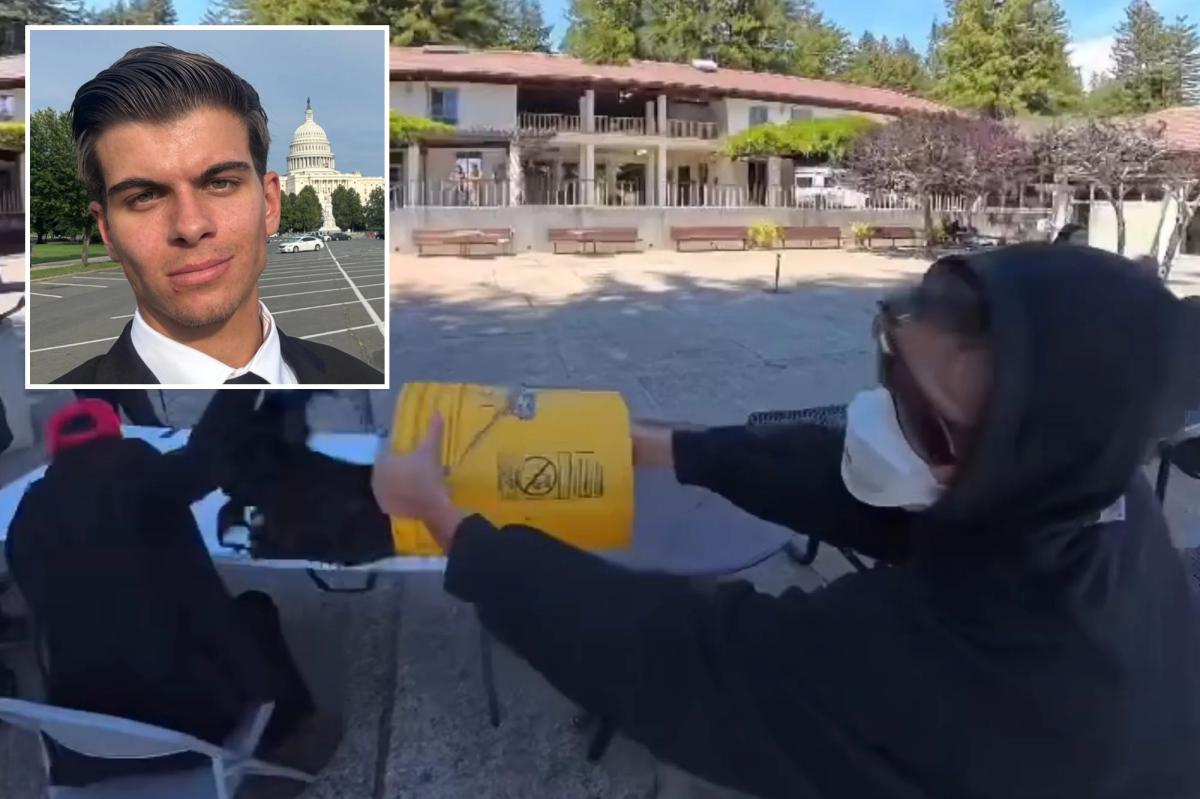 MAGA Influencer Says Trans Activist Threw Liquid at Him