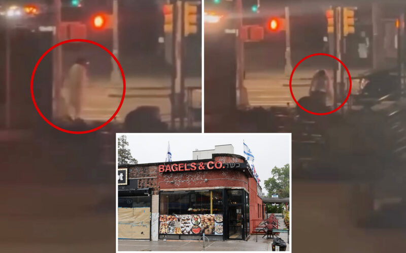 Maniac in Muslim Garb Trashes NYC Kosher Bagel Shop on Video