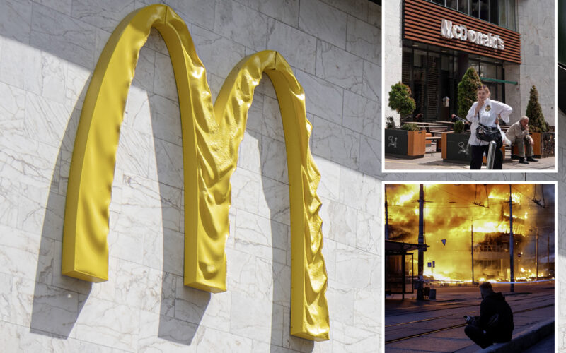 Russia Strike Damages Ukraine’s First McDonald’s