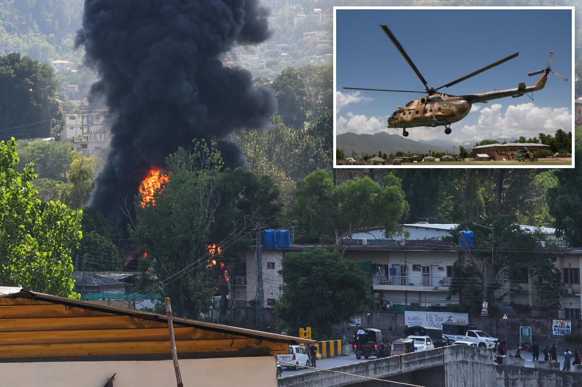 Pakistan Army Helicopter Crash Kills All Crew Aboard