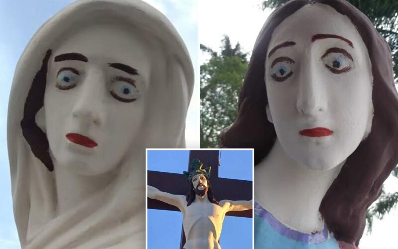 Botched Restoration Turns Religious Statues Into Tourist Draw