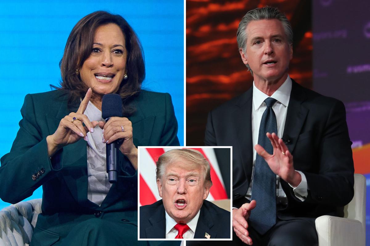 Kamala Harris Gives Two-Word Reaction to Newsom DOJ Probe