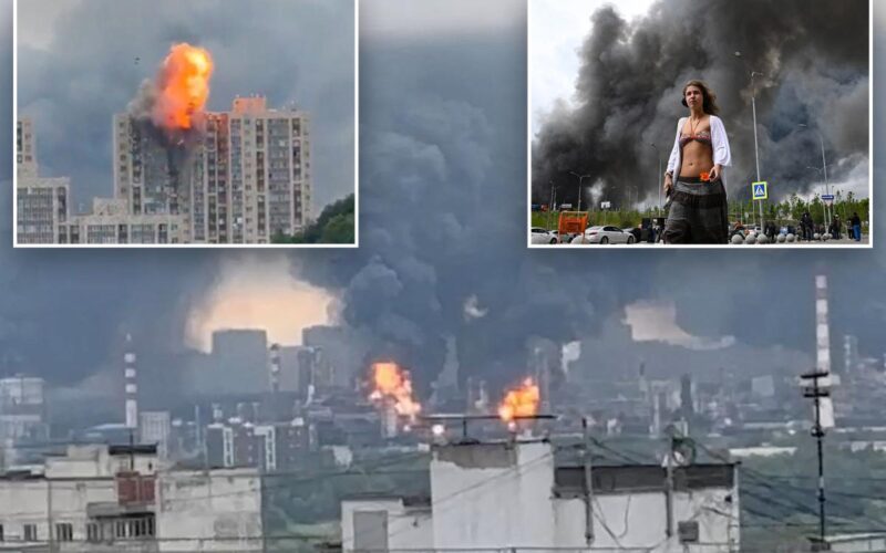 Ukraine Drone Strike Hits Moscow Refinery, Disrupts Flights