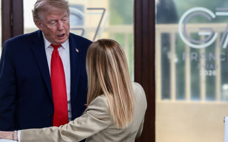 Trump-Meloni ice breaks at G7 with joke: “We’ve always been friends”