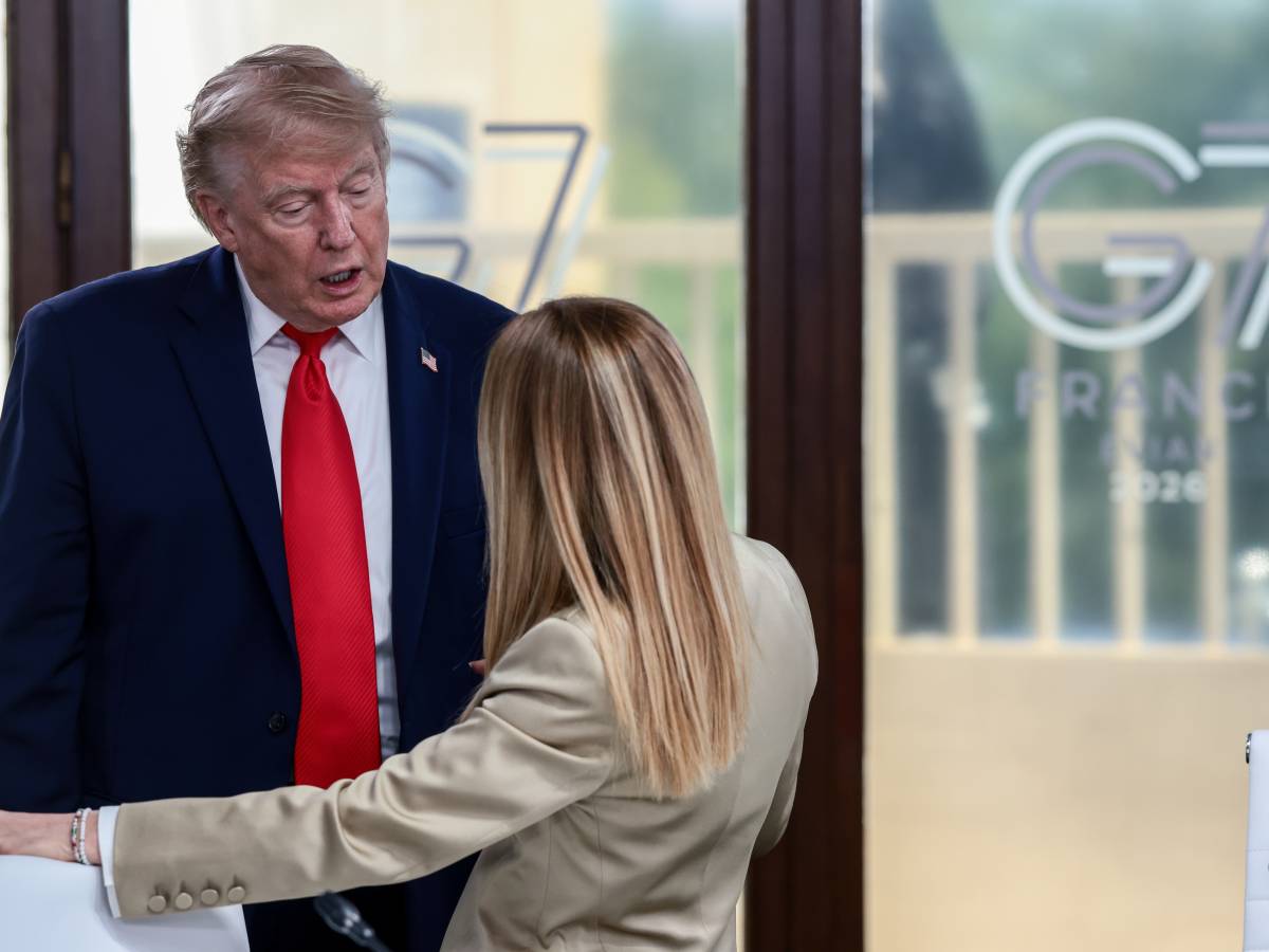 Trump-Meloni ice breaks at G7 with joke: “We’ve always been friends”
