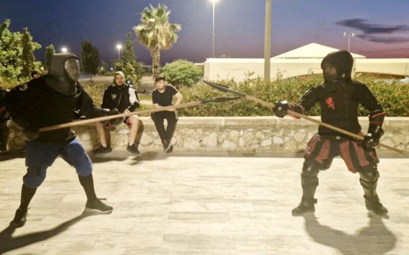 Byzantine Sword Fighting Returns to Piraeus Lion Square
