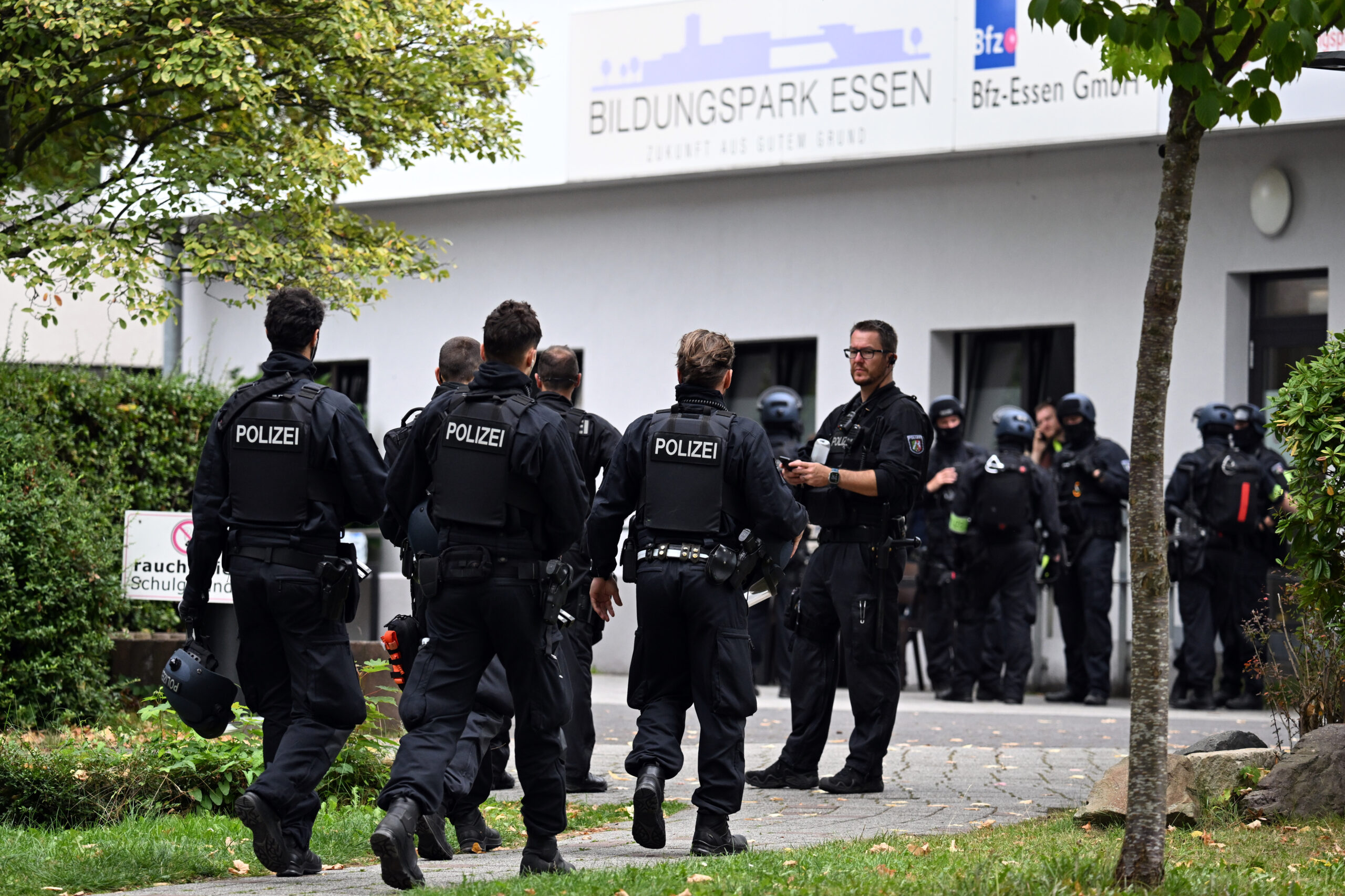 5. September 2025: Polizei auf dem Gelände des Bildungsparks.