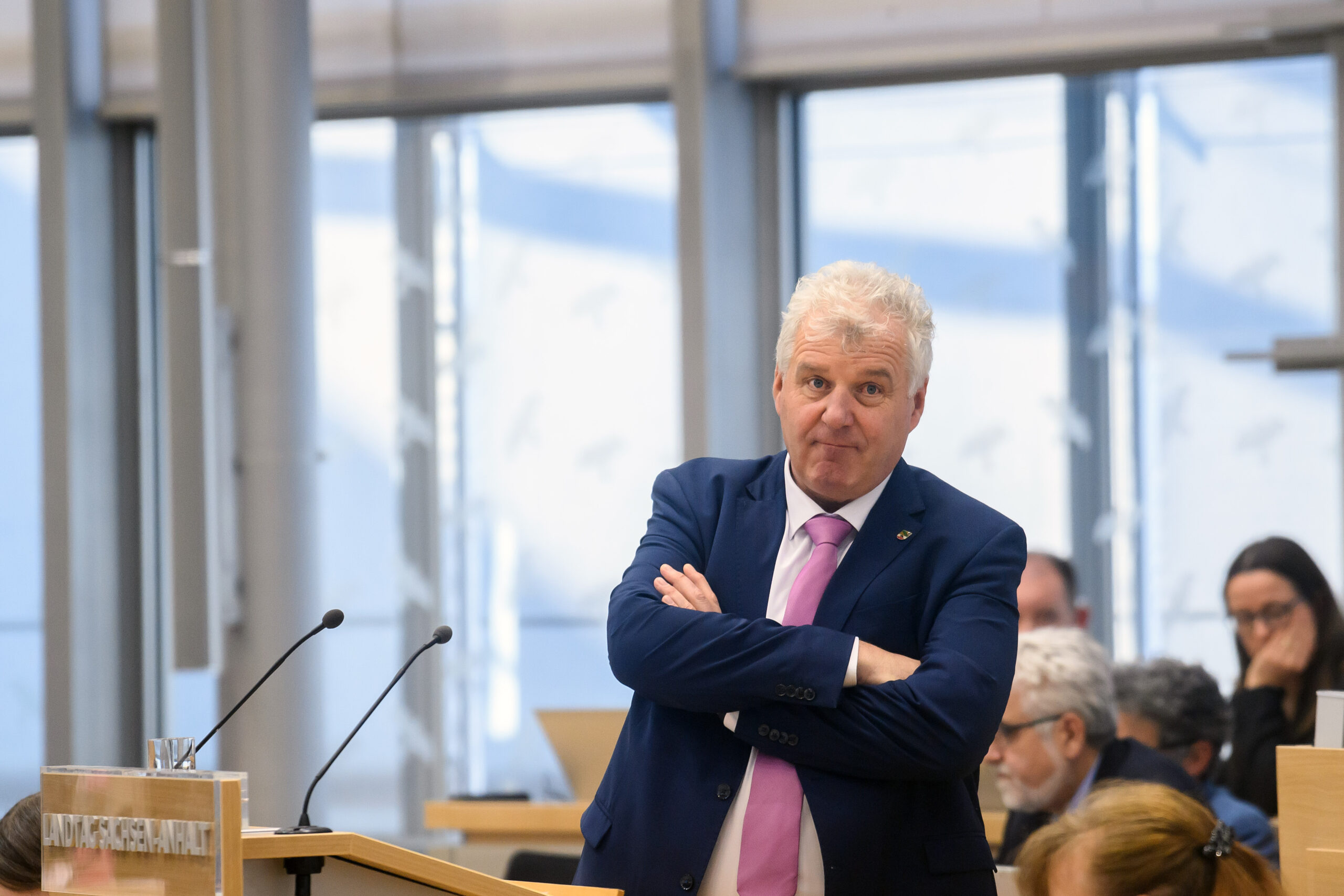 Guido Heuer, CDU-Fraktionschef von Sachsen-Anhalt, im Magdeburger Landtag