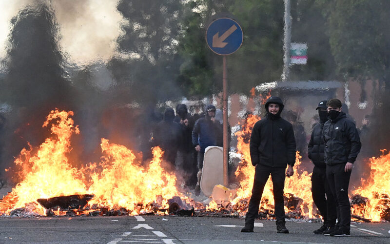 Anti-immigration riots erupt in Belfast after stabbing attack