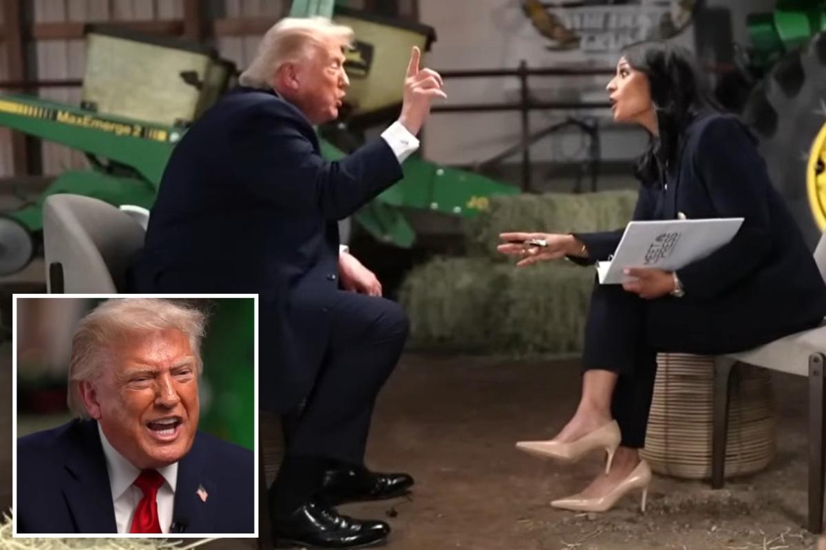 Trump walks out of NBC interview after heated 2020 election clash