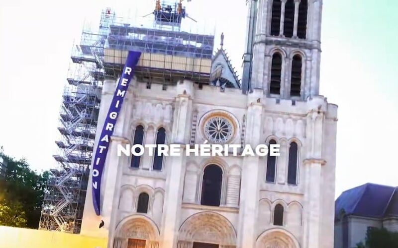 French Politician Furious After ‘Remigration’ Banner Unfurled on Saint-Denis Basilica