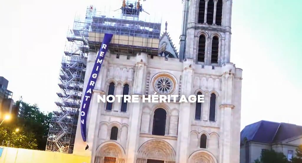 French Politician Furious After ‘Remigration’ Banner Unfurled on Saint-Denis Basilica