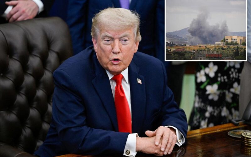Trump Slams Israel Over Lebanon Strike, Warns of Risking Iran Deal