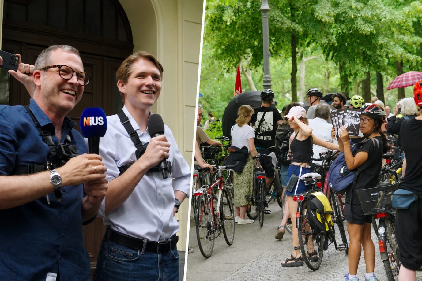 Leftists march against “right-wing media” in Berlin expulsion demo