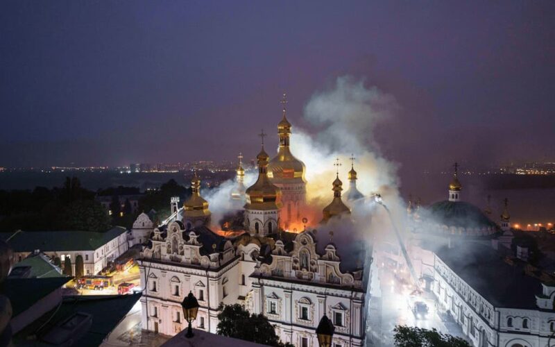 Russian Strike Ravages Kiev Cathedral in Attack on Christianity