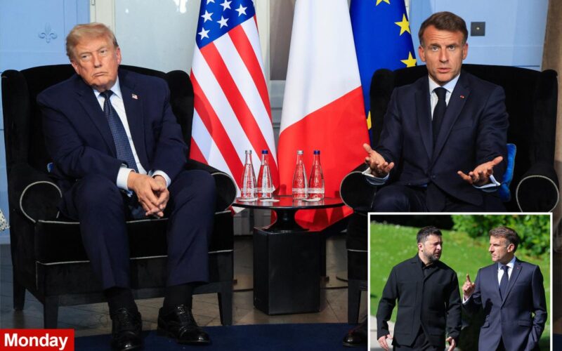 Macron Warns Zelensky of ‘Difficult’ Trump Meeting Before Talks