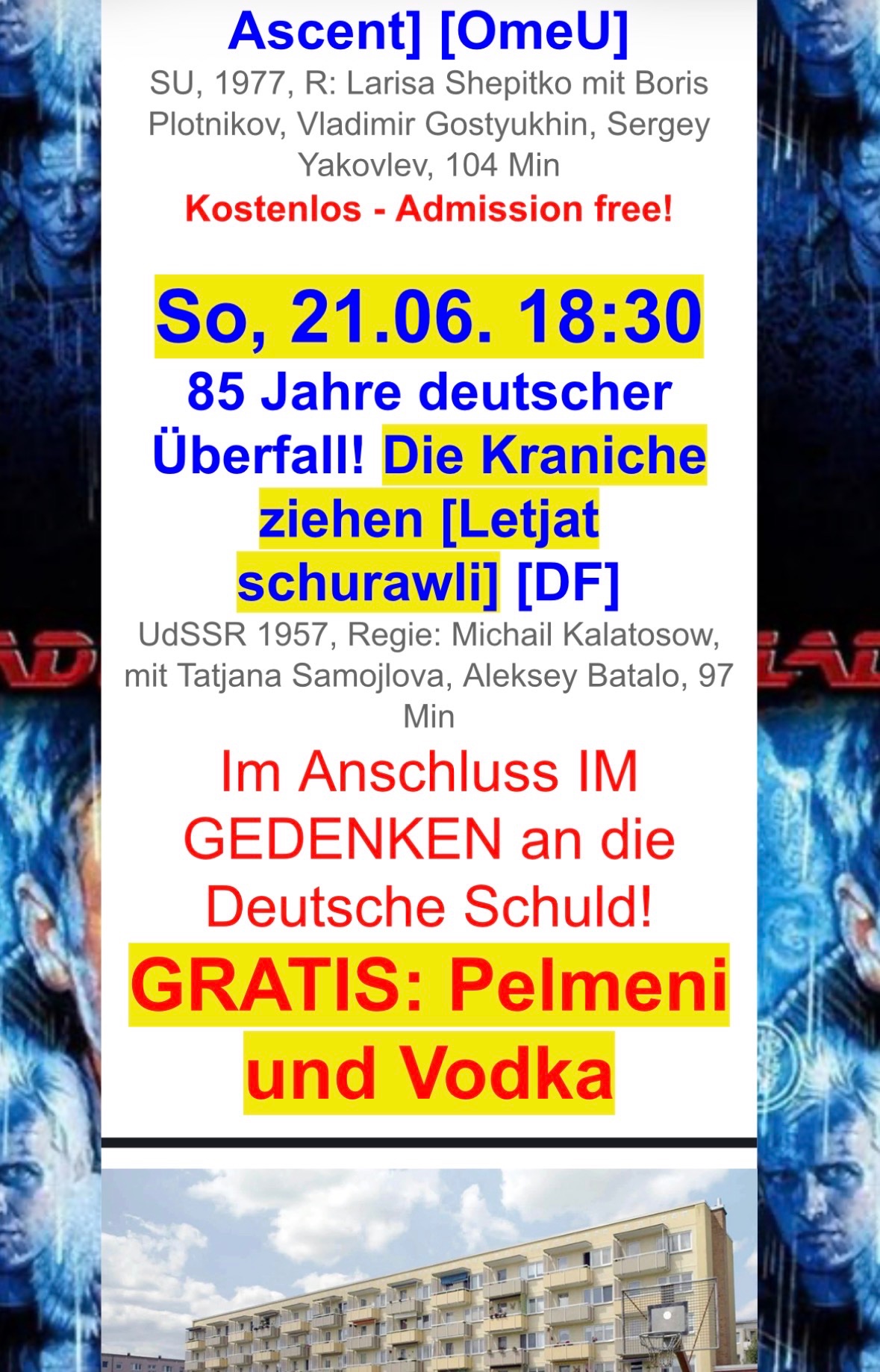 Ein Auszug aus dem Newsletter des Kinos