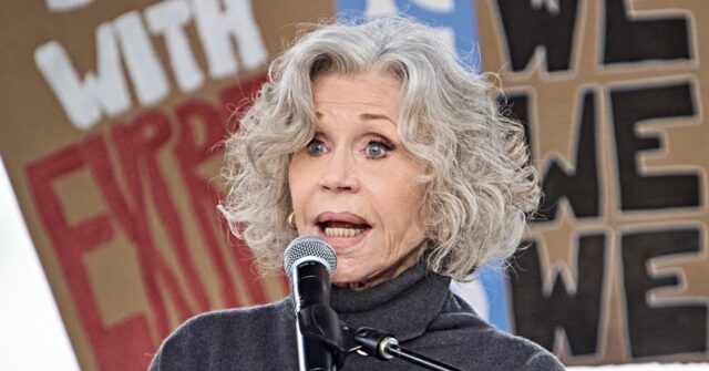 Jane Fonda’s Anti-Trump Protest Features Drag Queens, Singing