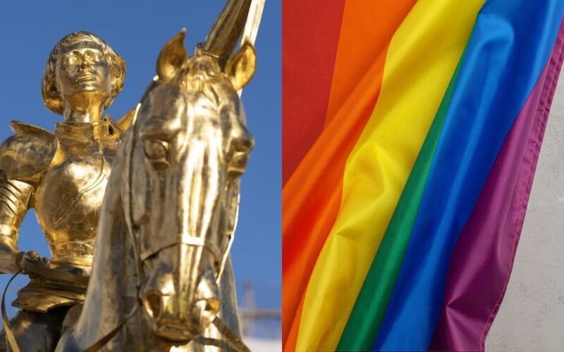 French Left Transforms Joan of Arc Into LGBT Symbol With Vandalism