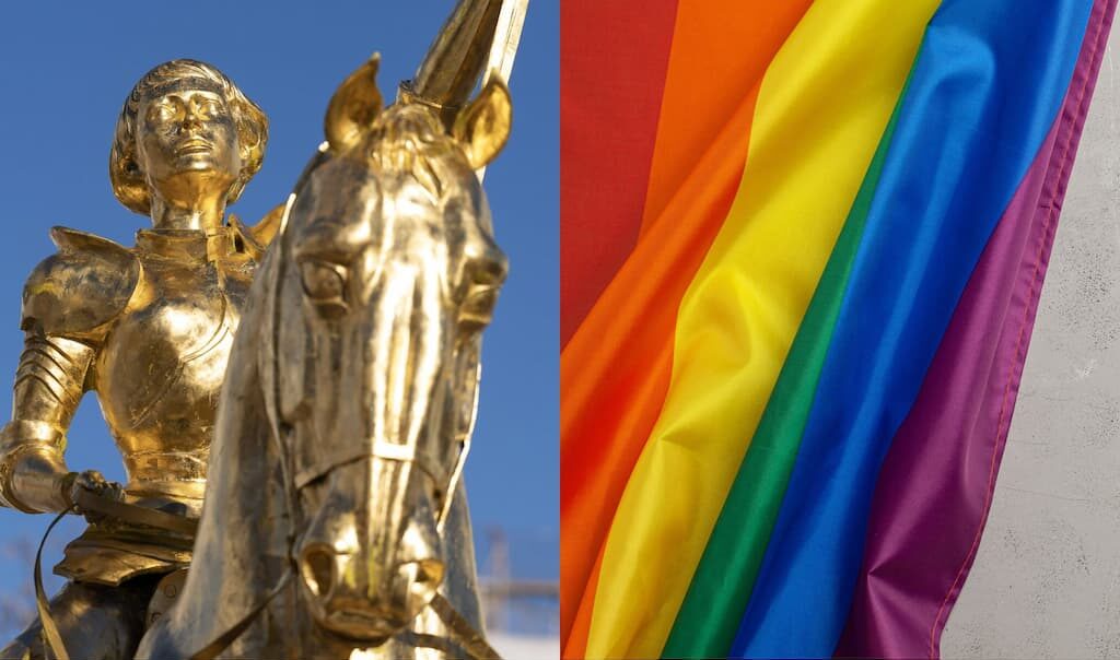 French Left Transforms Joan of Arc Into LGBT Symbol With Vandalism