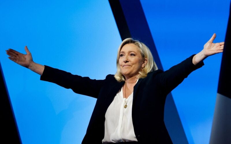 Le Pen warns of risk of blind alignment with Trump