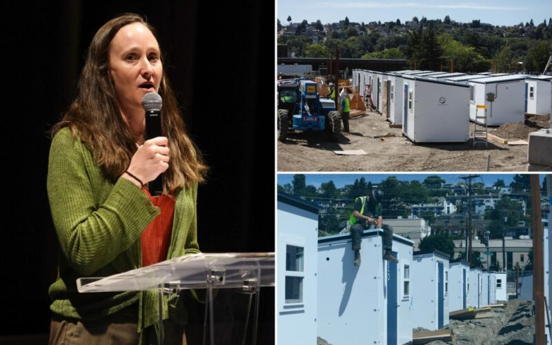 Seattle Mayor Slammed Over Tiny Homes Called Drug Den Porta-Potties