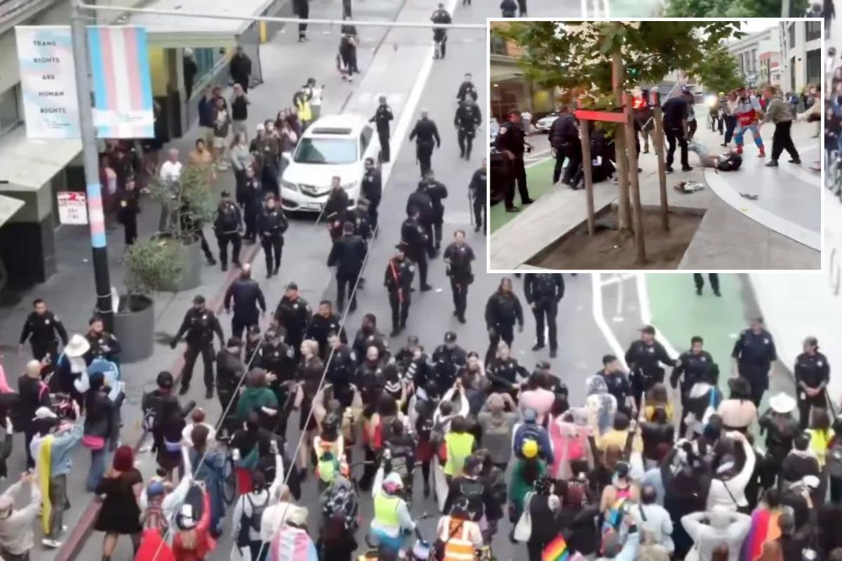 SF Trans March Erupts as Mob Attacks Police, Destroys Cruiser