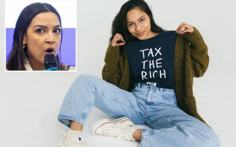 AOC sells $27 ‘Tax the Rich’ shirts in socialist irony