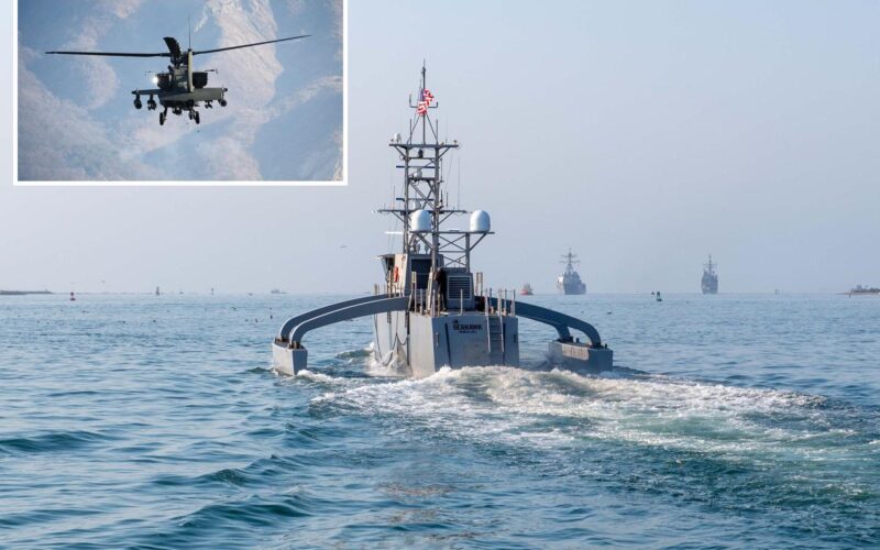 US Navy Deploys New Drone Boat to Rescue Downed Apache Pilots