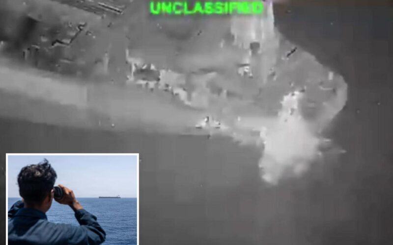 US Fighter Jet Disables Tanker Breaking Navy Blockade at Hormuz