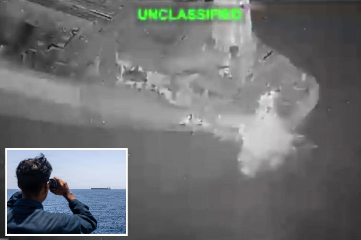 US Fighter Jet Disables Tanker Breaking Navy Blockade at Hormuz