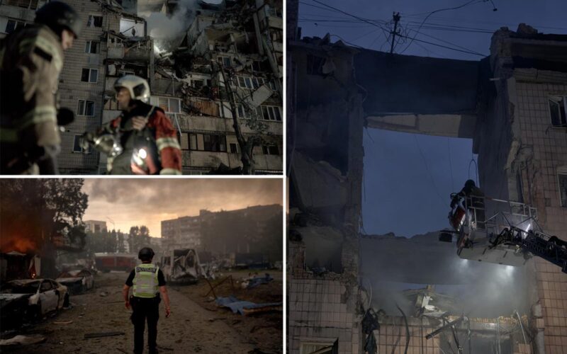 Russian Strikes on Kyiv Kill at Least 12 Civilians