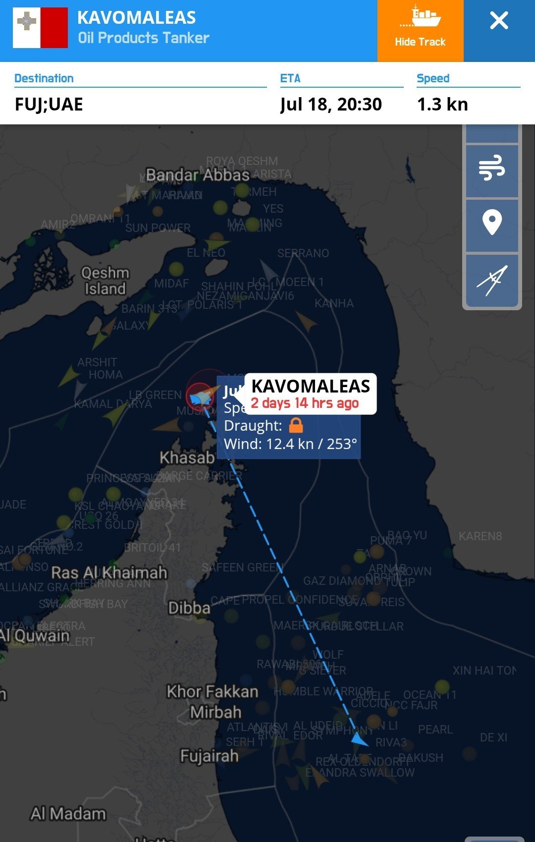 Iran: Armed men seize tanker owned by Prokopiou in Hormuz