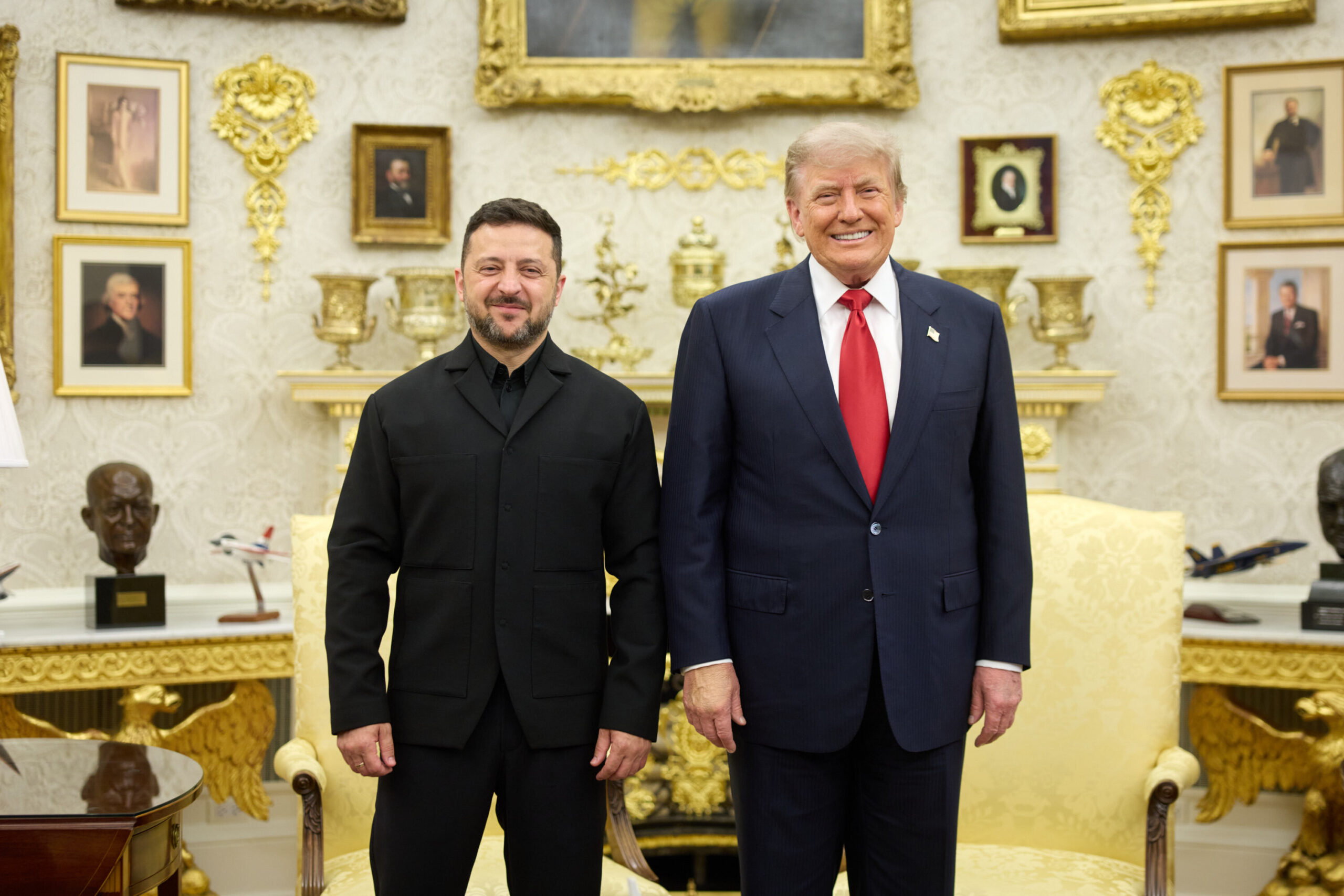 Jetzt wieder Freunde: Wolodymyr Selenskyj und Donald Trump.