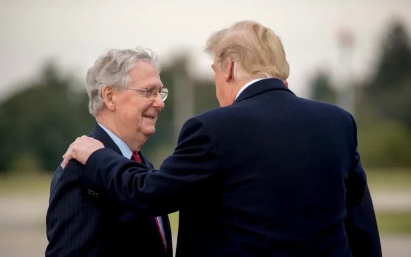 Trump Says He Has No Idea About McConnell’s Health