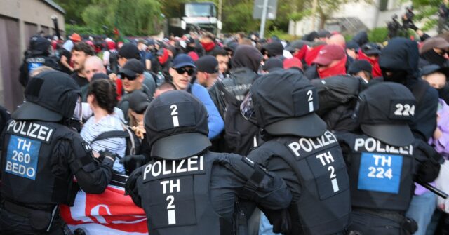 Antifa Militants Clash With Police at AfD Conference in Germany