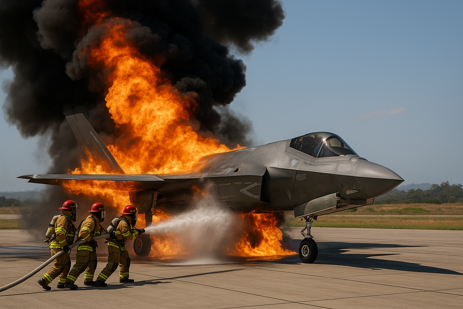 F-35 Catches Fire at Marine Corps Air Station Miramar
