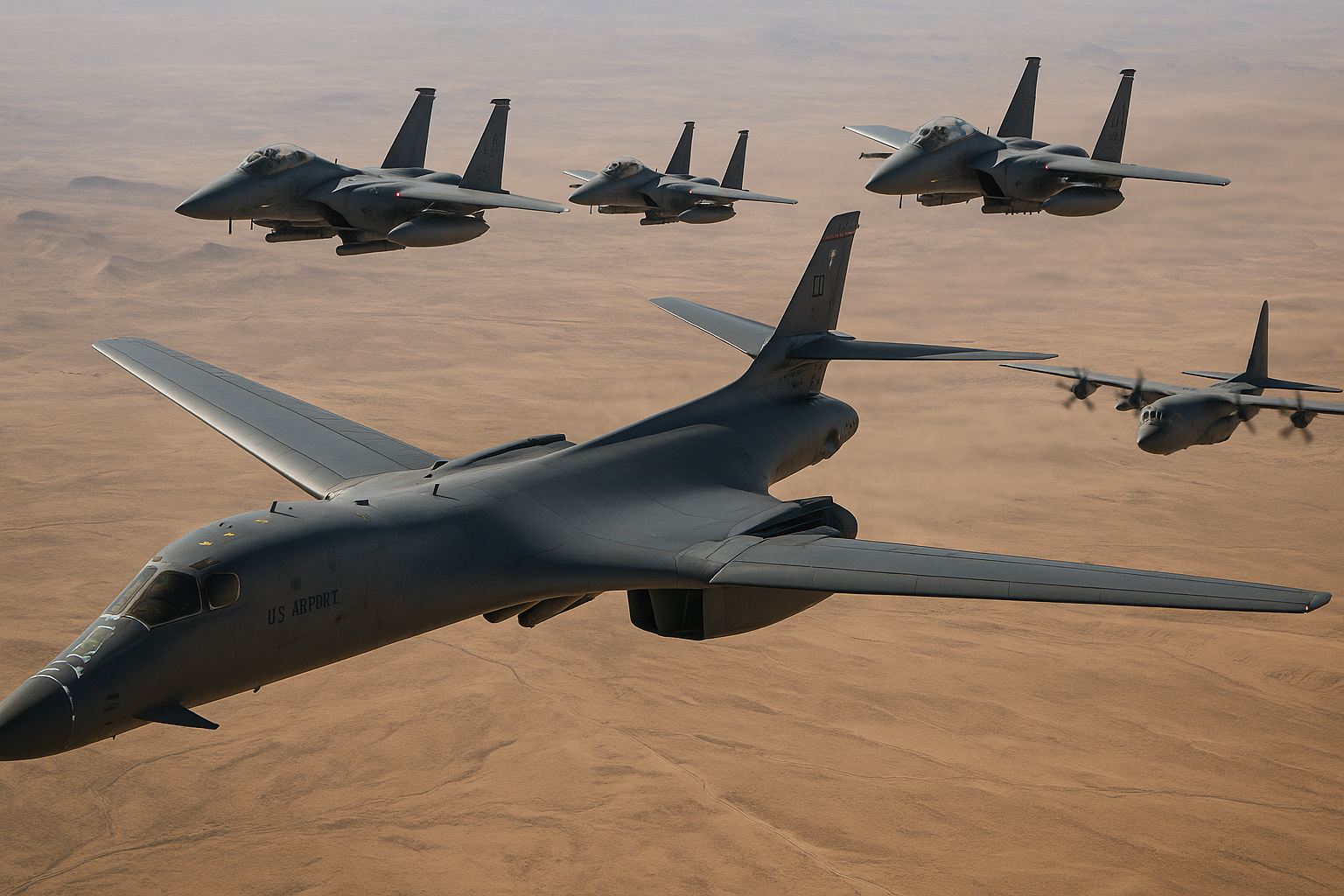 U.S. Deploys Massive Aerial Firepower to Middle East