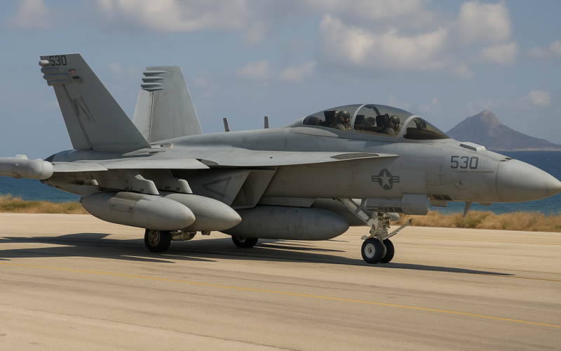 U.S. Electronic Warfare Aircraft Deploy to Crete From Britain