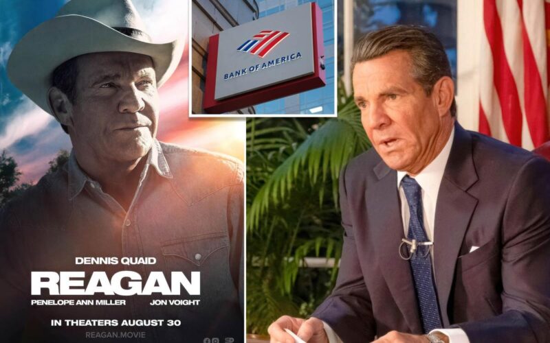 Reagan movie producer says company was debanked during filming