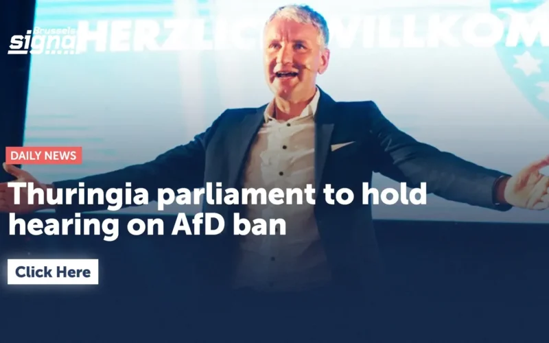 Thuringia Parliament to Hold Hearing on AfD Ban