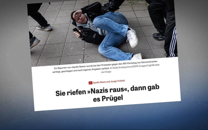 Left-Wing Violence Against Journalists: How “Zeit” Downplays Attack on “Apollo News”