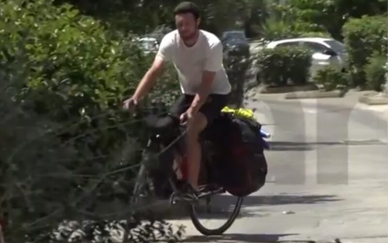 International embarrassment: French cyclist toured Europe safely only to be robbed by Roma in Menidi