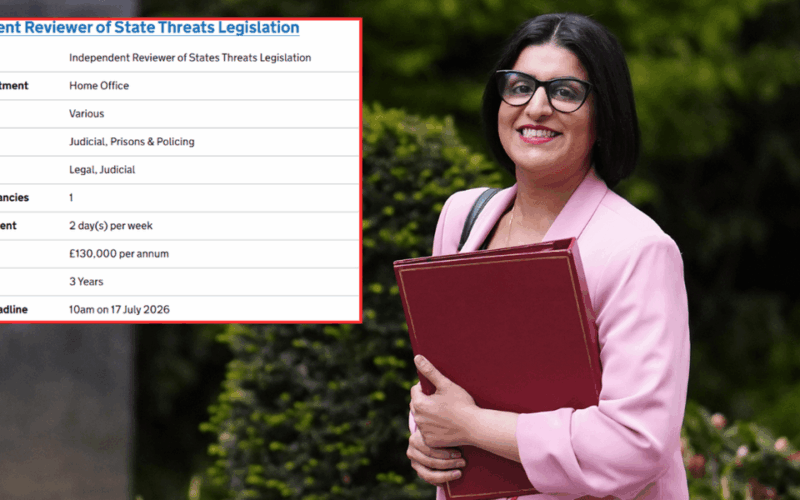 Labour to pay terror chief £130k for two-day workweek