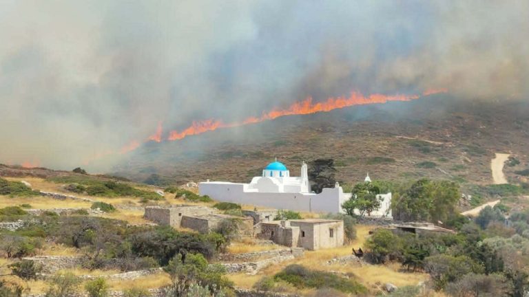 Greek island wildfire contained as crews extinguish hotspots