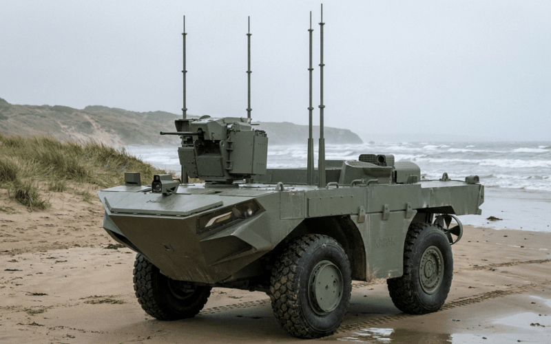 FNSS Debuts U-MAV Unmanned Amphibious Combat Vehicle