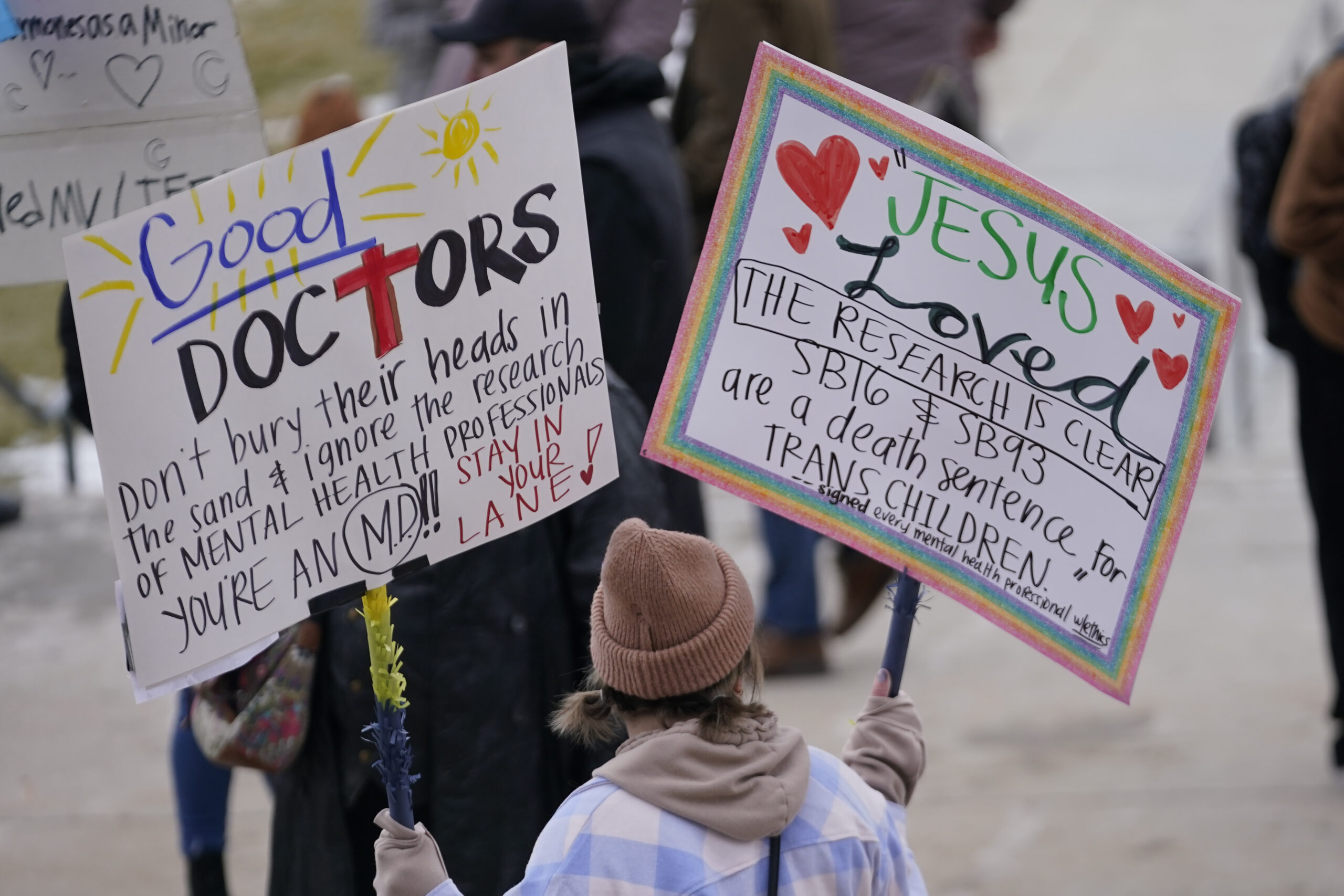 Demonstration für die „Rechte“ von Transgender-Jugendlichen in Salt Lake City/Utah, USA.